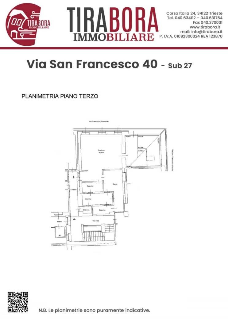 Three-room apartment via San Francesco d'Assisi, 40, Trieste - floor plans 1