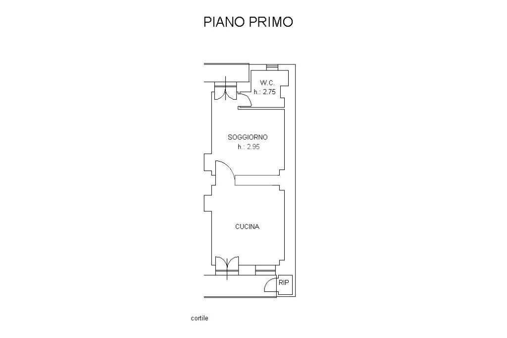 Bilocale Via Dei Mille, Pinerolo - planimetria 1