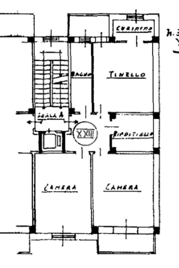 Four-room apartment Via Torino Beltrama, Lombardore - floor plans 1