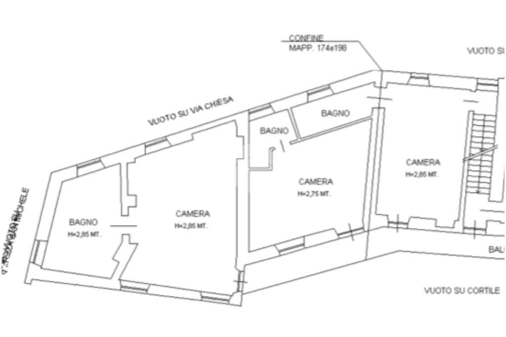 Three-room apartment Piazza San Michele Arcangelo, Rosta - floor plans 1