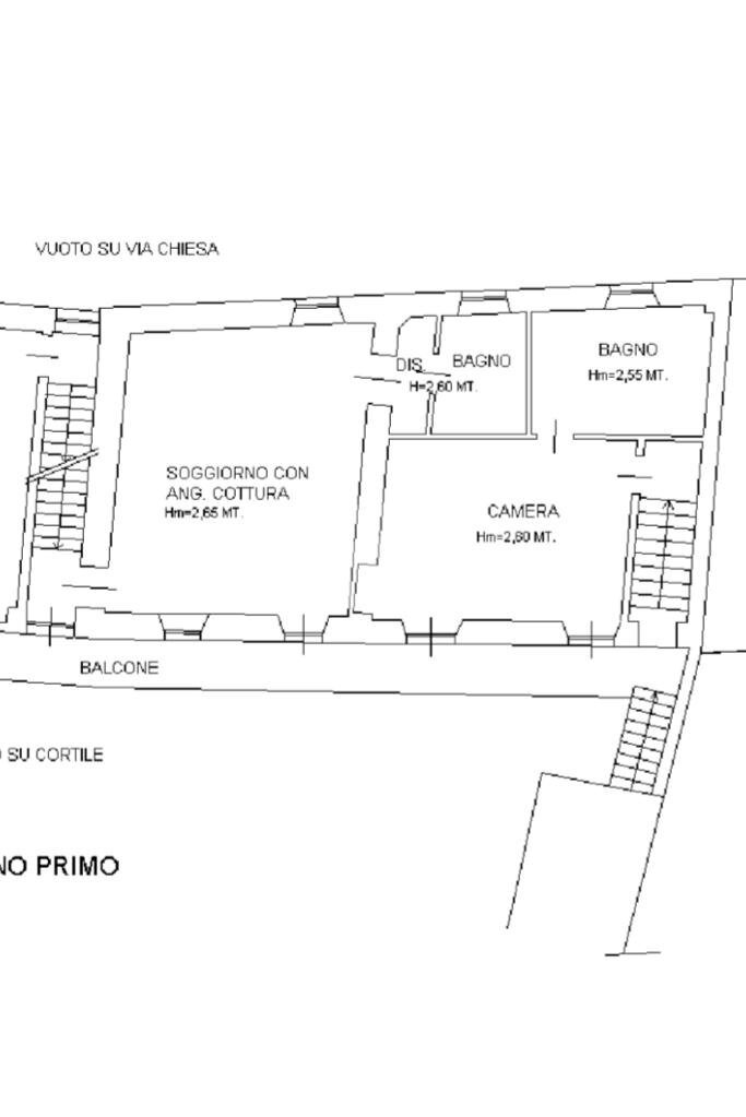 Three-room apartment Piazza san michele, Rosta - floor plans 1