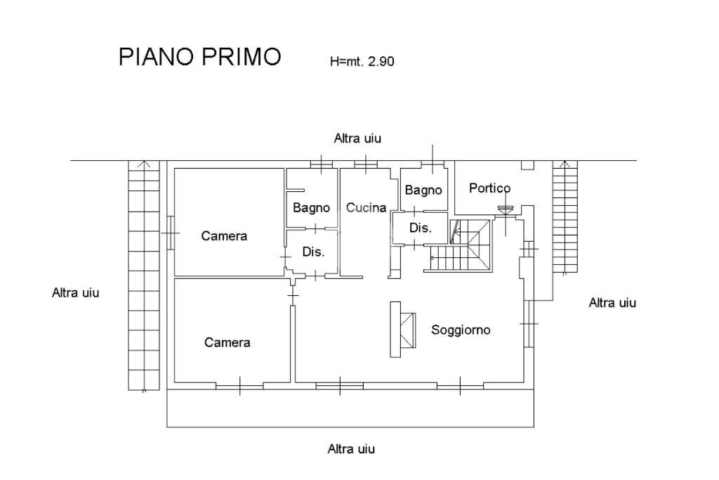 Appartamento In Trifamiliare Via Chiaberge, Val della Torre - planimetria 1