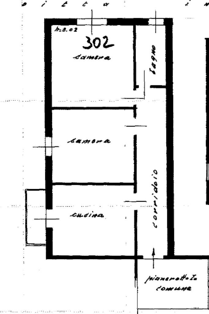Three-room apartment Via Gramsci, Sala Bolognese - floor plans 1