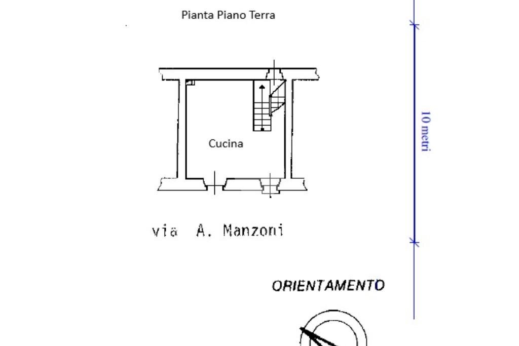Casa semi indipendente Via Alessandro Manzoni, Cafasse - planimetria 1