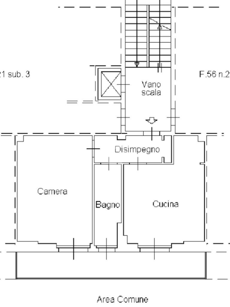 Two-room apartment Via Rivarolo, Mappano - floor plans 1