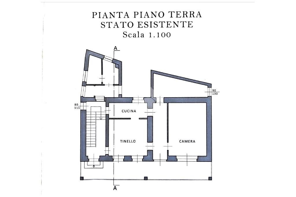 Casa indipendente Via roma, Cafasse - planimetria 1