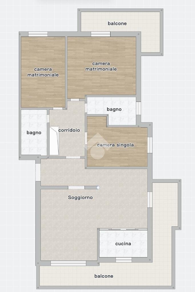 Apartment Via giuseppina strepponi, Rimini - floor plans 1