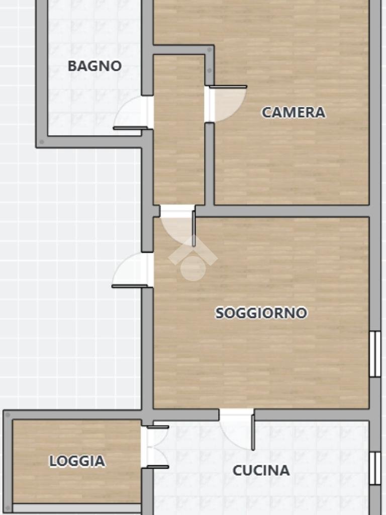Bilocale Strada Alessandria, Parma (zona San Leonardo) - planimetria 1