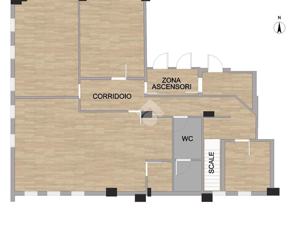 Office via Inverigo, Milano - floor plans 1