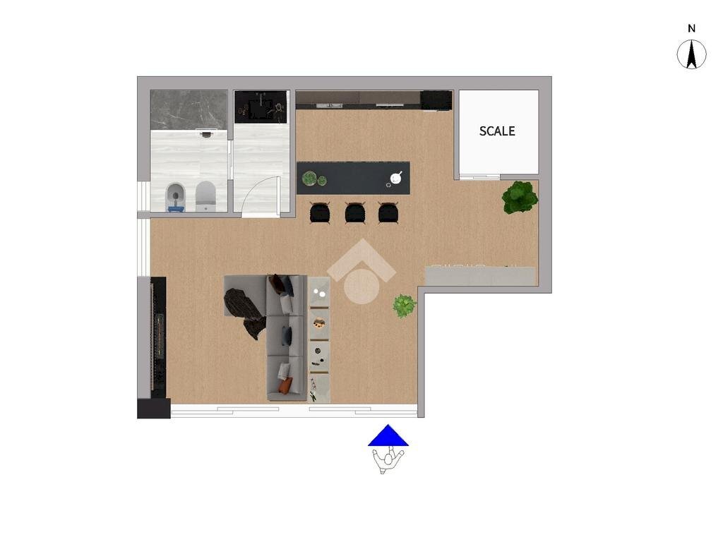 Terraced Villa Via Imperia, Milano (neighborhood Moncucco) - floor plans 1