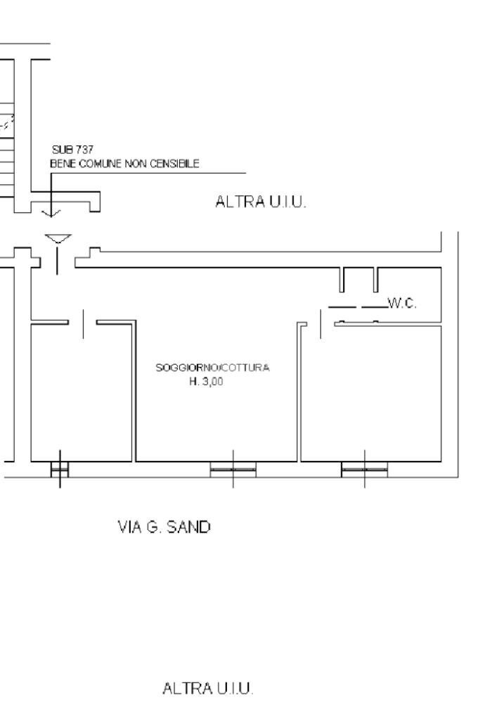 Trilocale Via Privata Publio Rutilio Rufo, Milano (zona Affori) - planimetria 1