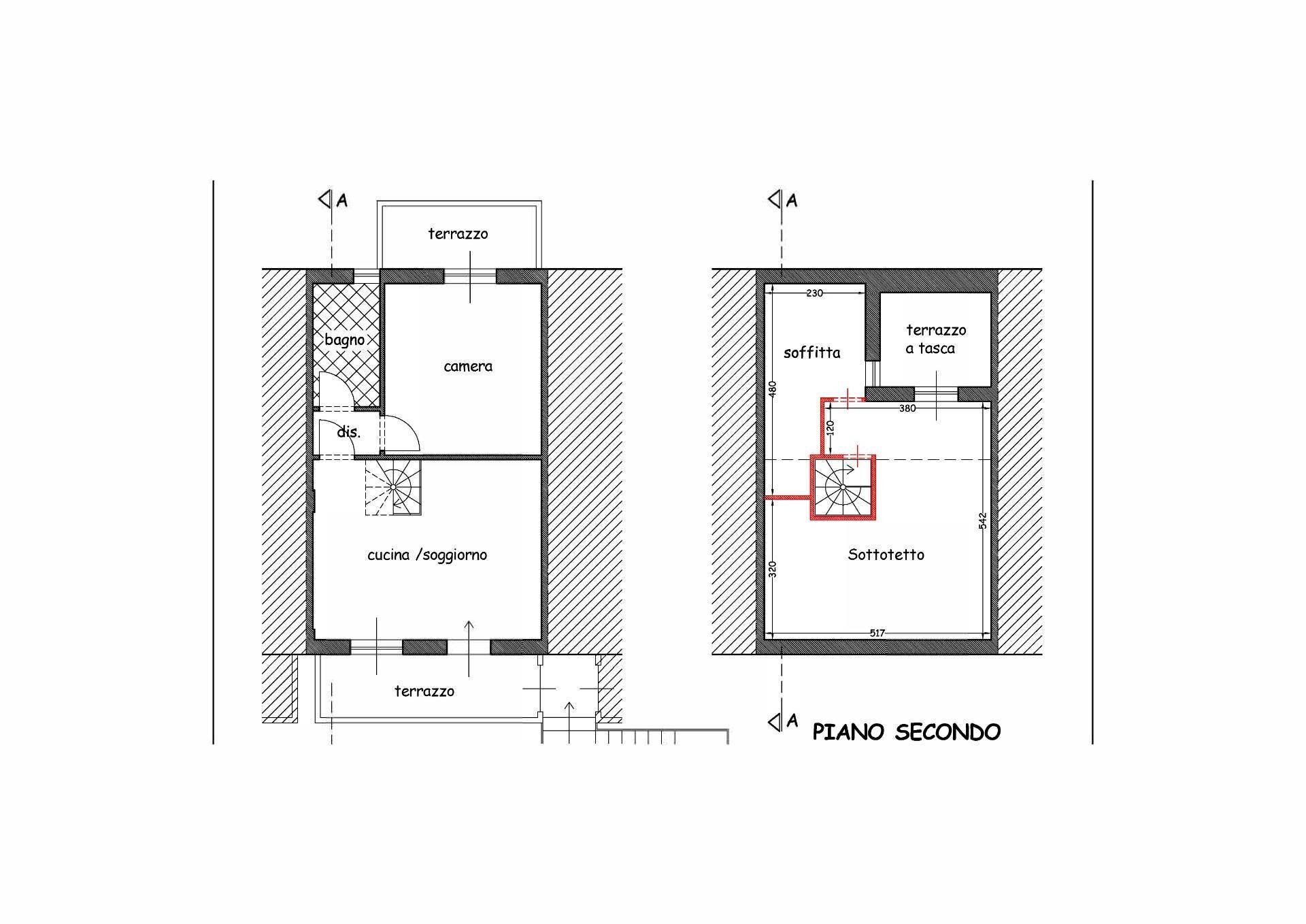 Foto 39 - Three-room apartment Lucca - floor plans 1