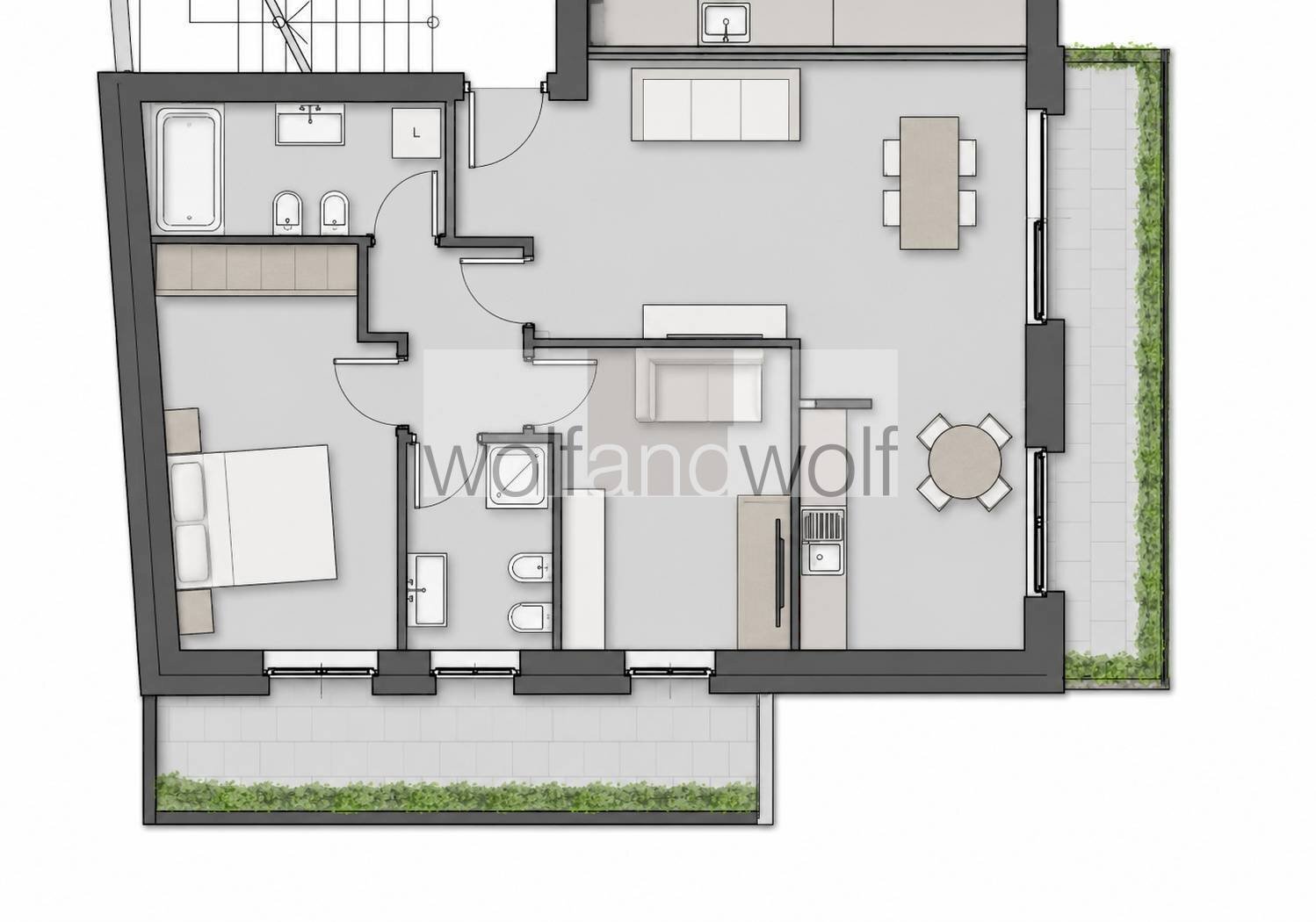 Foto 20 - Three-room apartment Via Carlo Emanuele I
 
1, Monza - floor plans 1