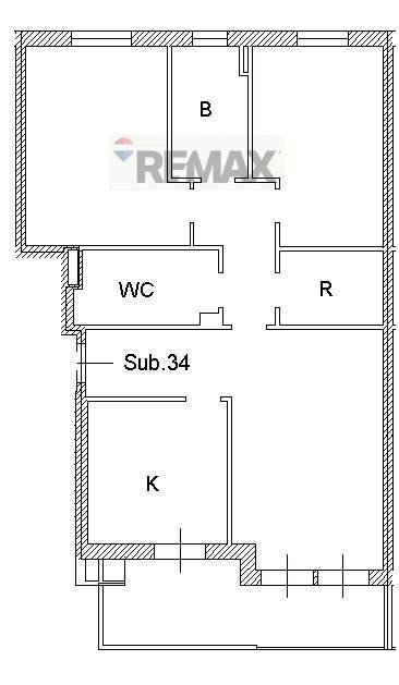 Pianta 2D - Trilocale via sandro pertini
 
48, Settala - planimetria 1