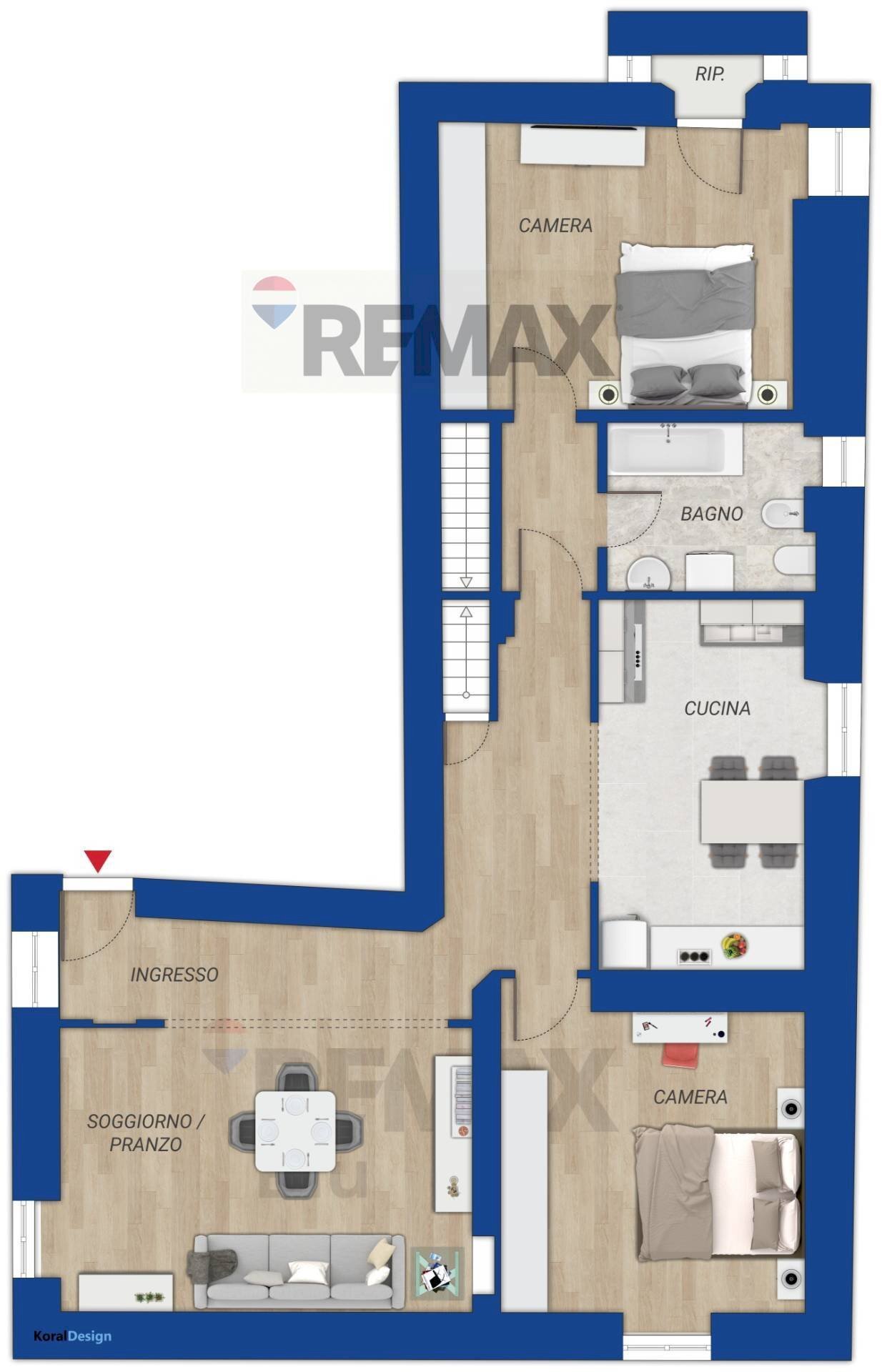 Pianta 2D - Trilocale PIAZZA GIOSUE' CARDUCCI
 
1, Monterotondo - planimetria 1