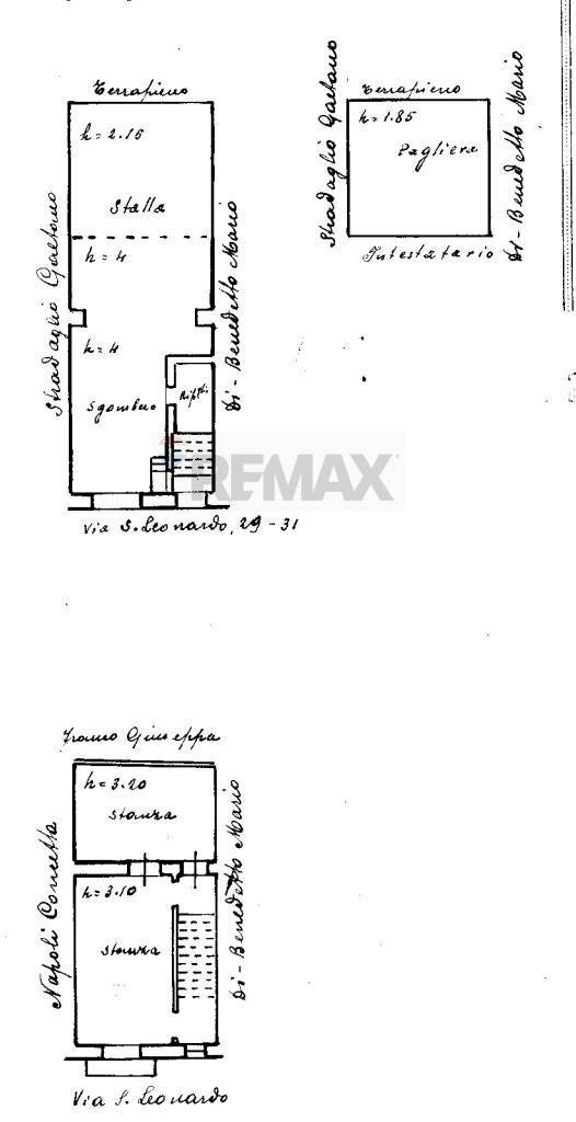 Pianta 2D - Semi-detached house Via San Leonardo
 
31, Caltagirone - floor plans 1