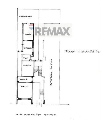 Pianta 2D - Quadrilocale Via Nazario Sauro
 
19, Aci Castello - planimetria 1