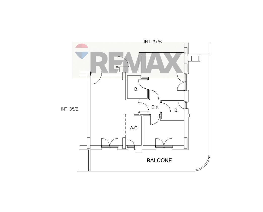Pianta 2D - Appartamento Viale Leonida Tonelli
 
81, Roma - planimetria 1