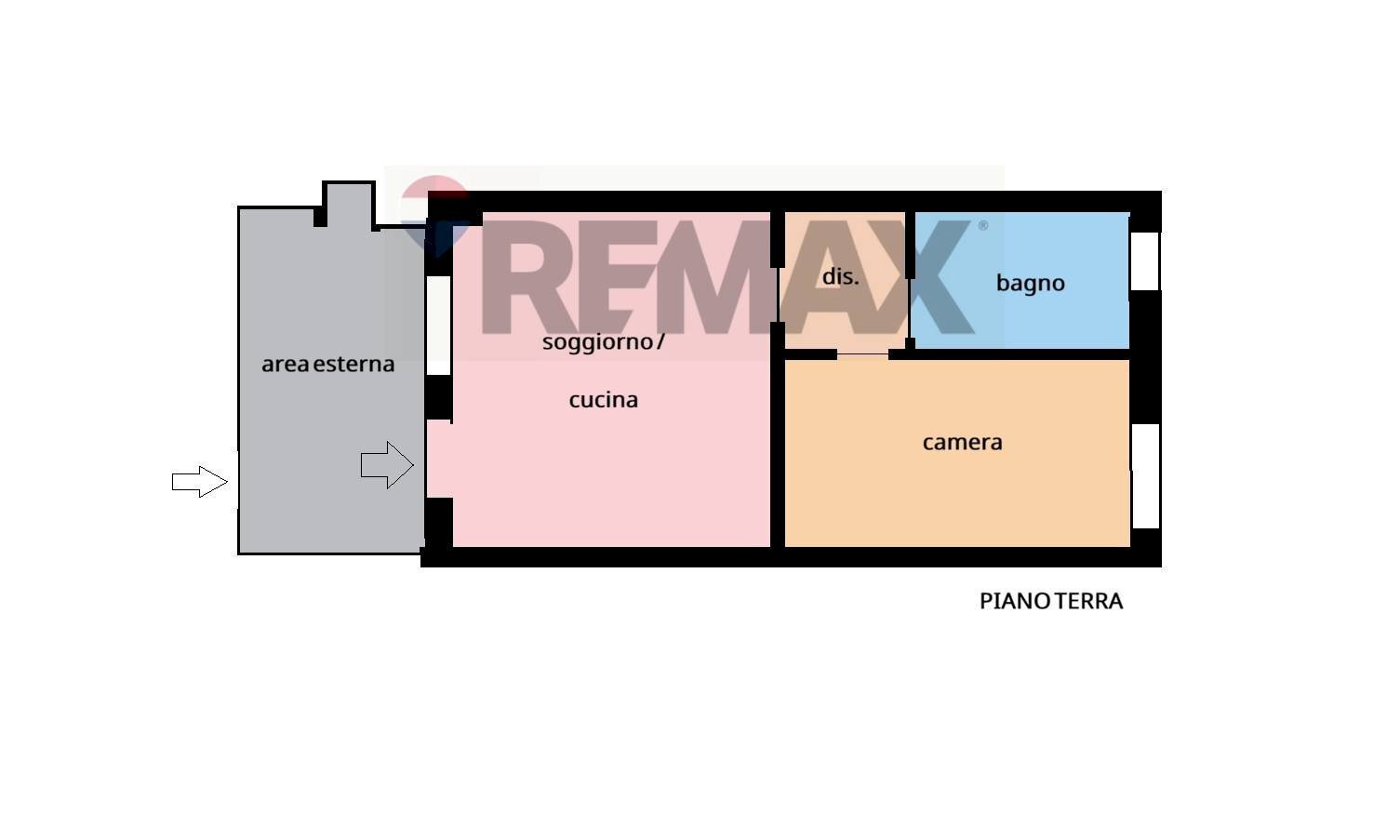 Pianta 2D - Appartamento Via Garibaldi
 
22, Gessate - planimetria 1