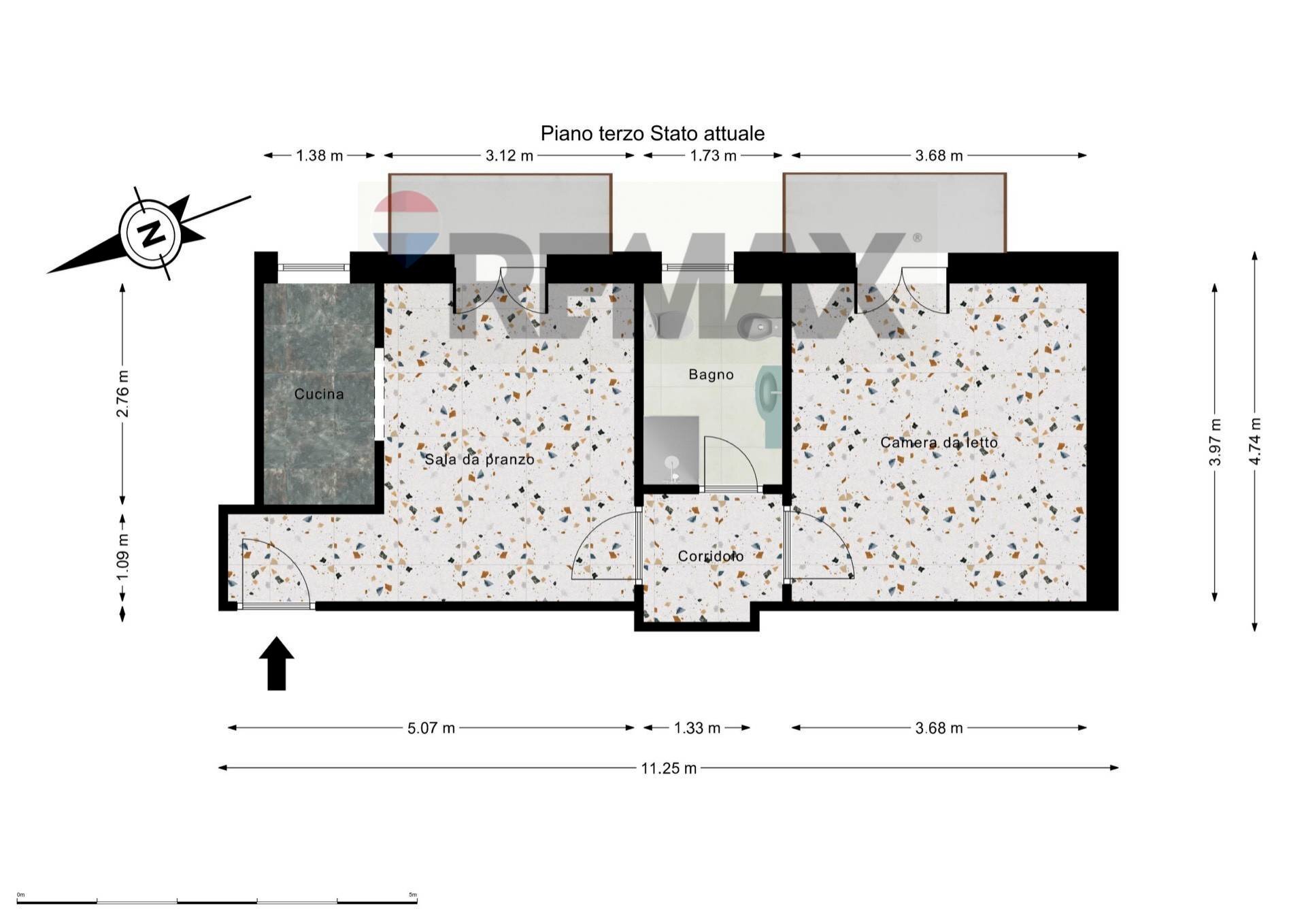 Pianta 2D - Appartamento Viale Rimembranza
 
139, Vercelli - planimetria 1