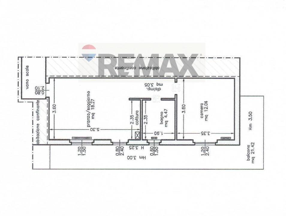 Pianta 2D - Two-room apartment Via Frage
 
5, Isola di Fondra - floor plans 1