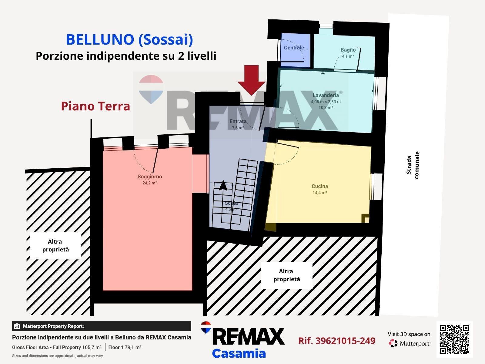 Pianta 2D - Independent house Via Rivinal
 
11, Belluno - floor plans 1
