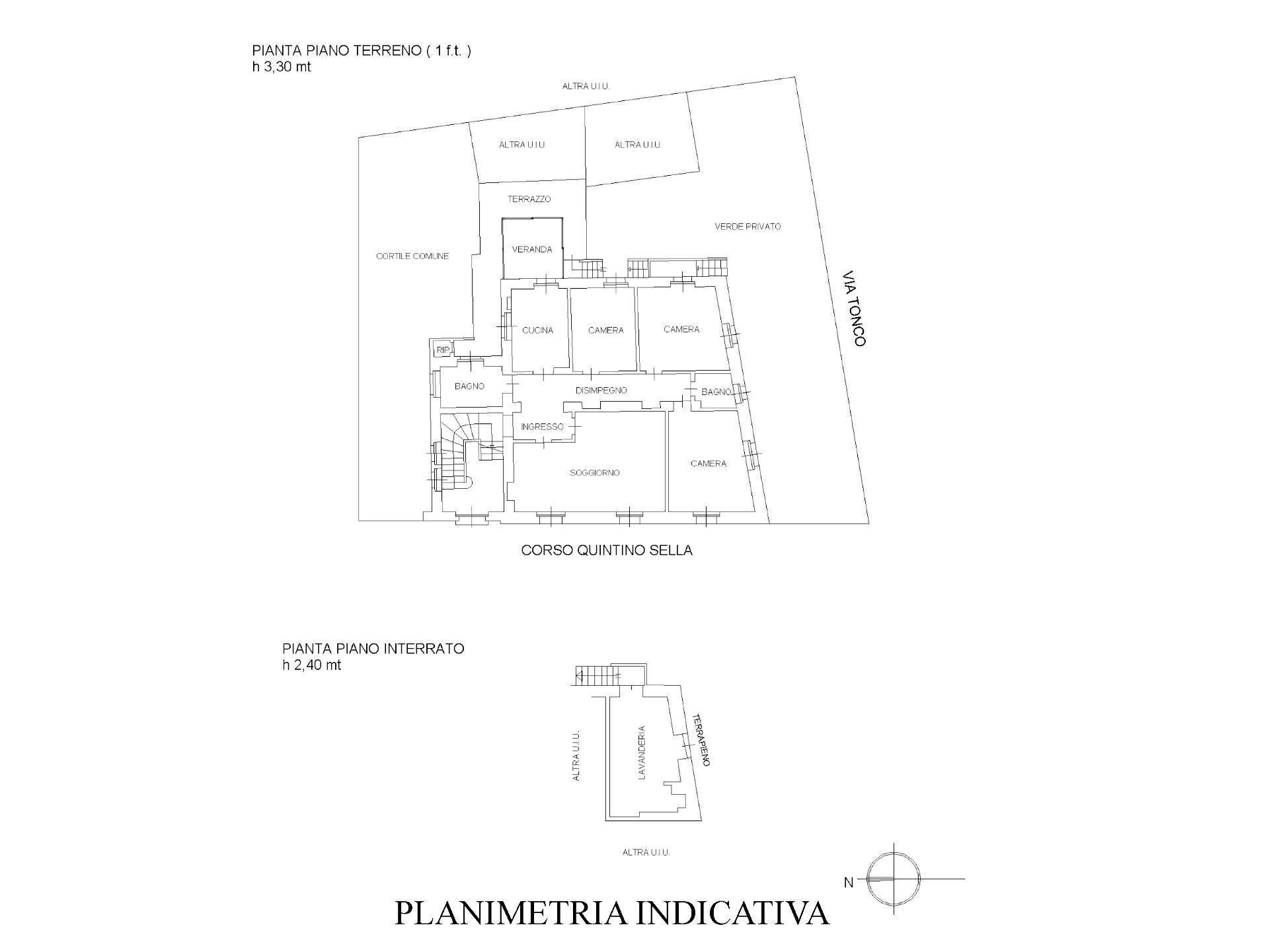 Foto 22 - Appartamento Corso Quintino Sella, Torino - planimetria 1