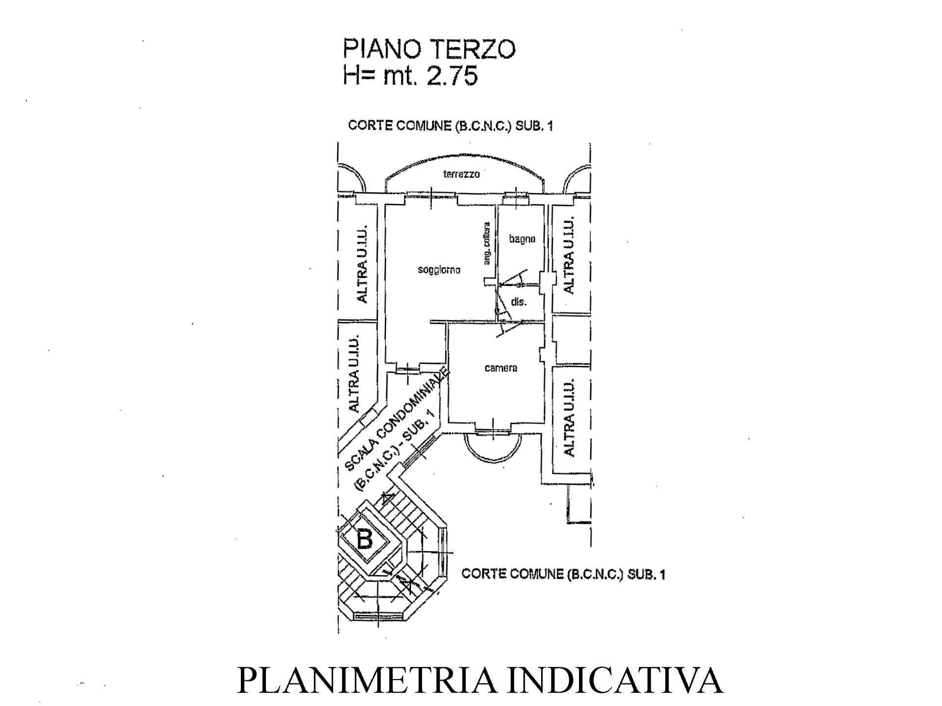 Foto 22 - Bilocale Via Napoleone Leumann, Rivoli - planimetria 1