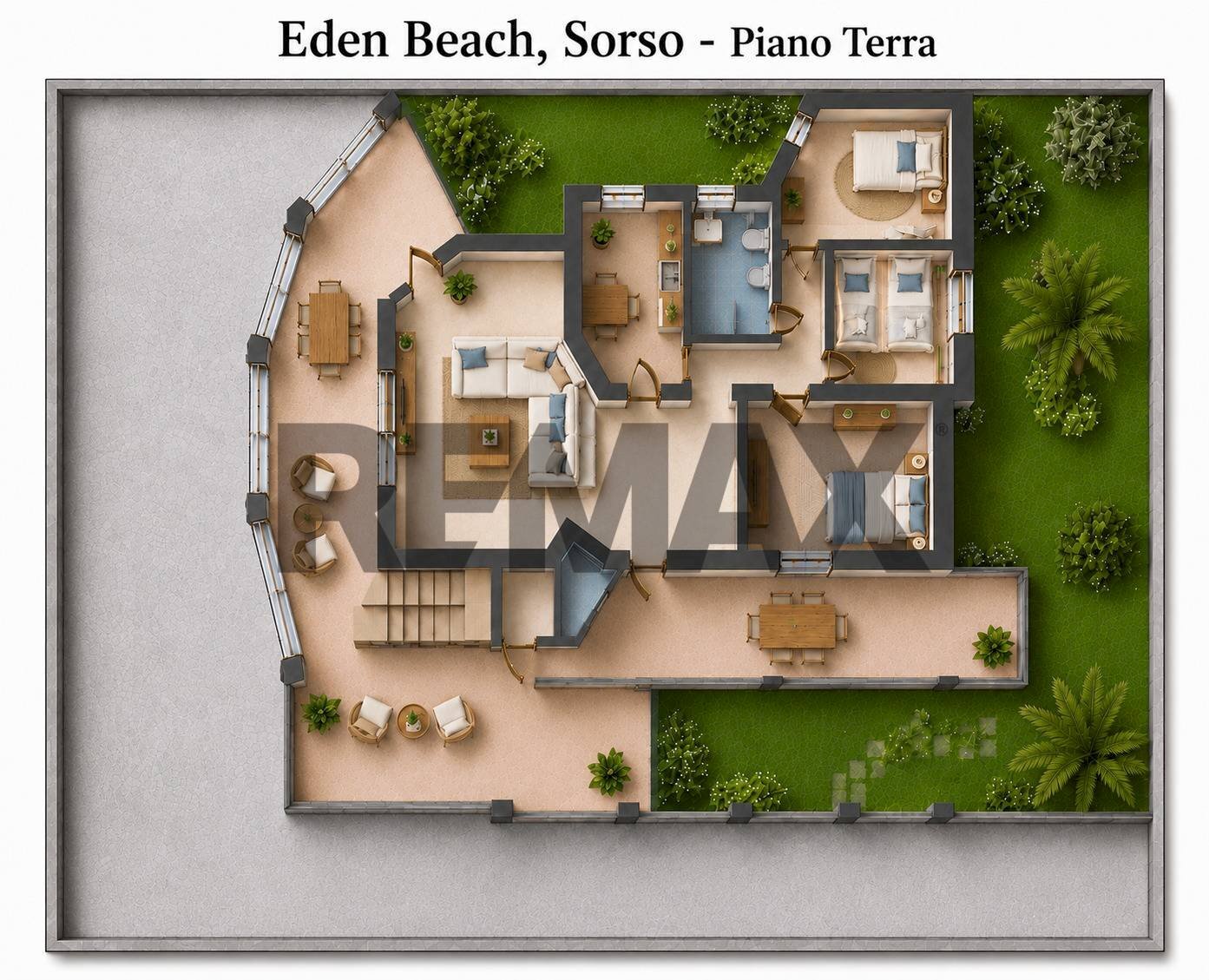 Pianta 3D - Villa Località Eden Beach
 
S.N.C., Sorso - floor plans 1
