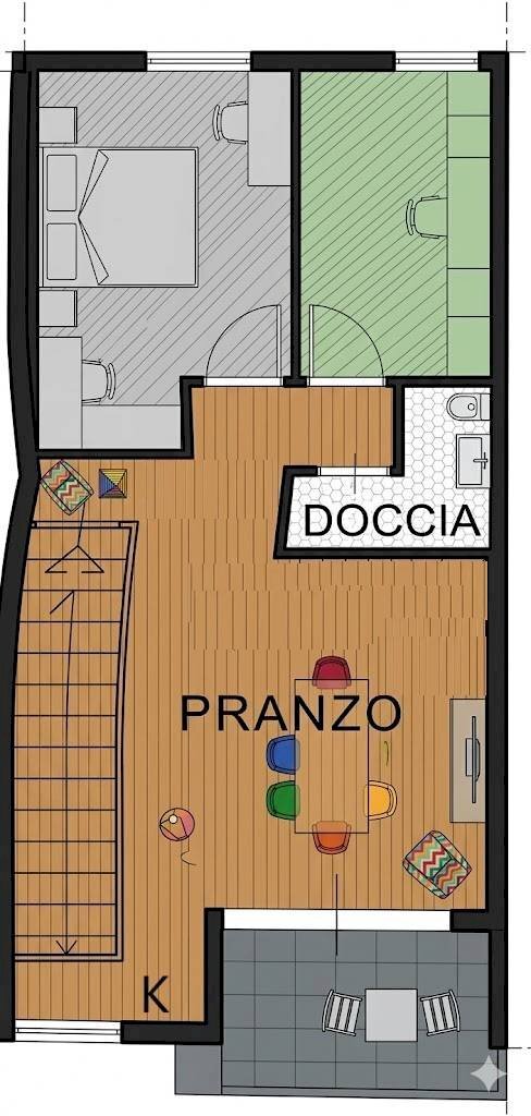 Foto 36 - Three-room apartment via Cala Calboni
 
3, Trinità d'Agultu e Vignola - floor plans 1