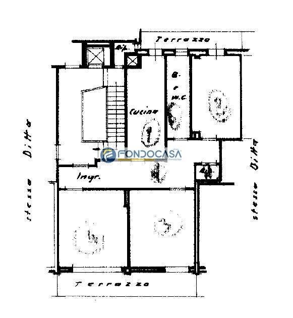 planimetria - Appartamento Viale Colombo
 
368, Camaiore - planimetria 1