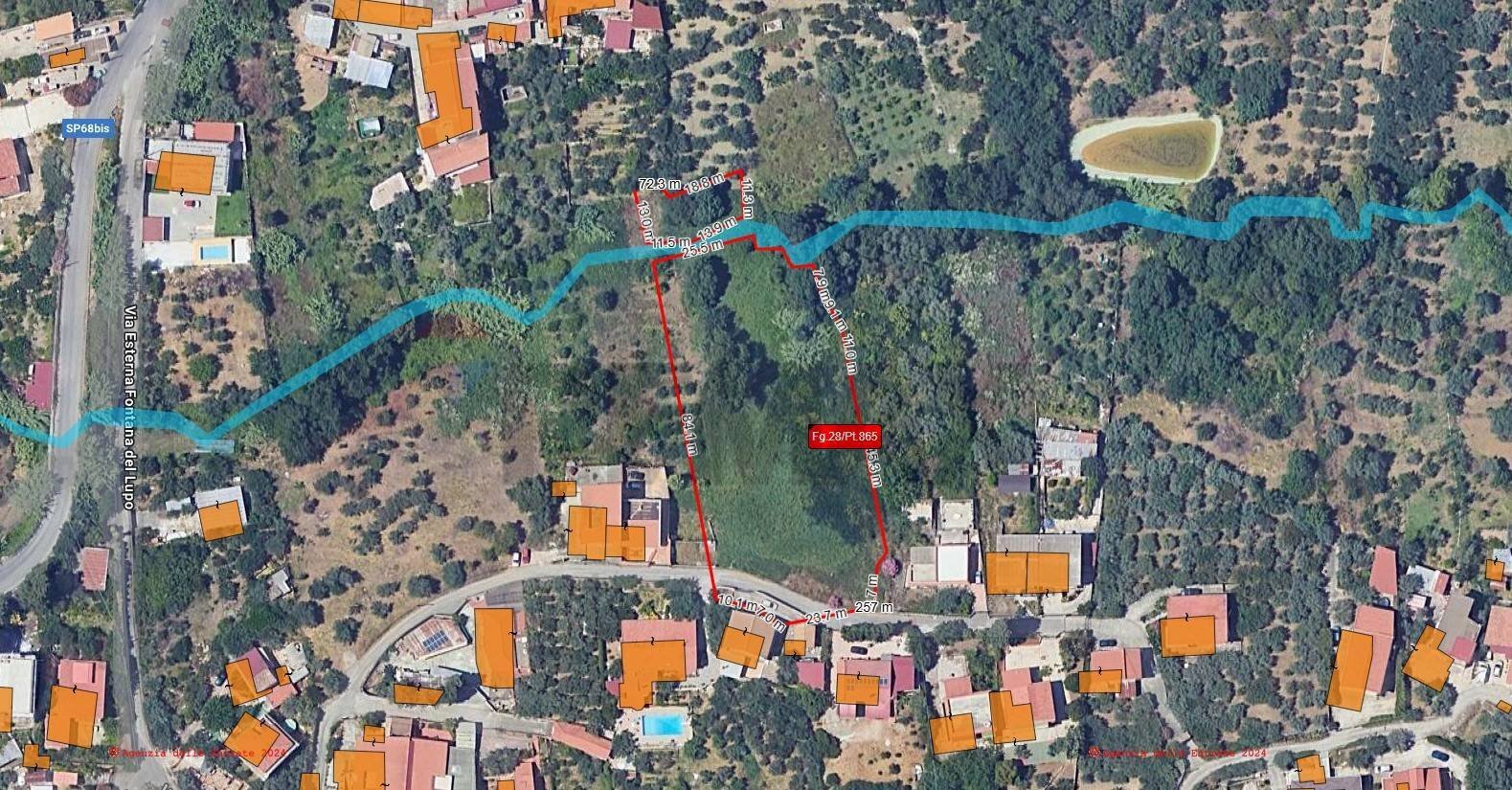 Posizione della mappa - Terreno agricolo CONTRADA TIMPONE, Monreale - planimetria 1