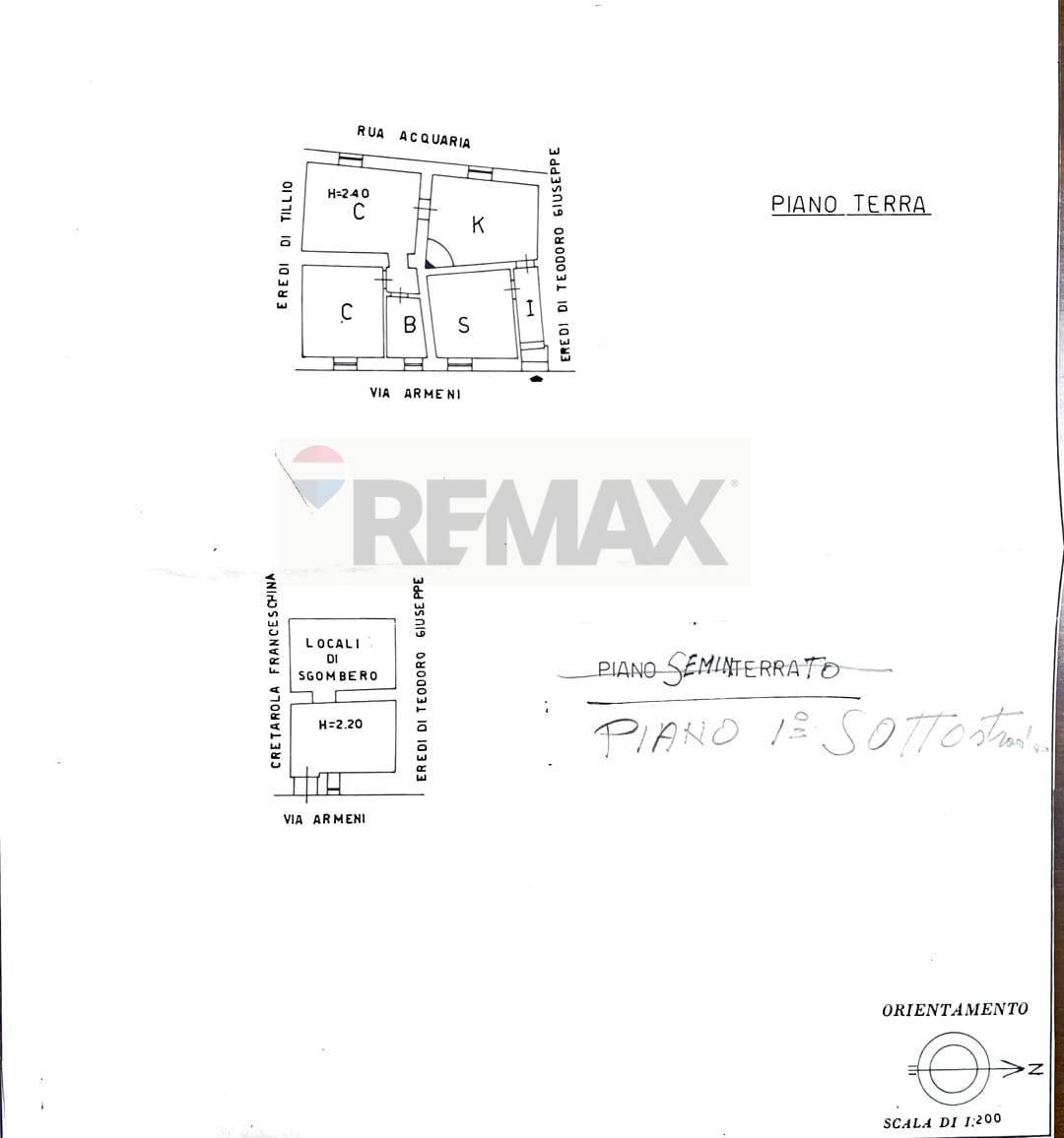 Pianta 2D - Casa semi indipendente Penne - planimetria 1