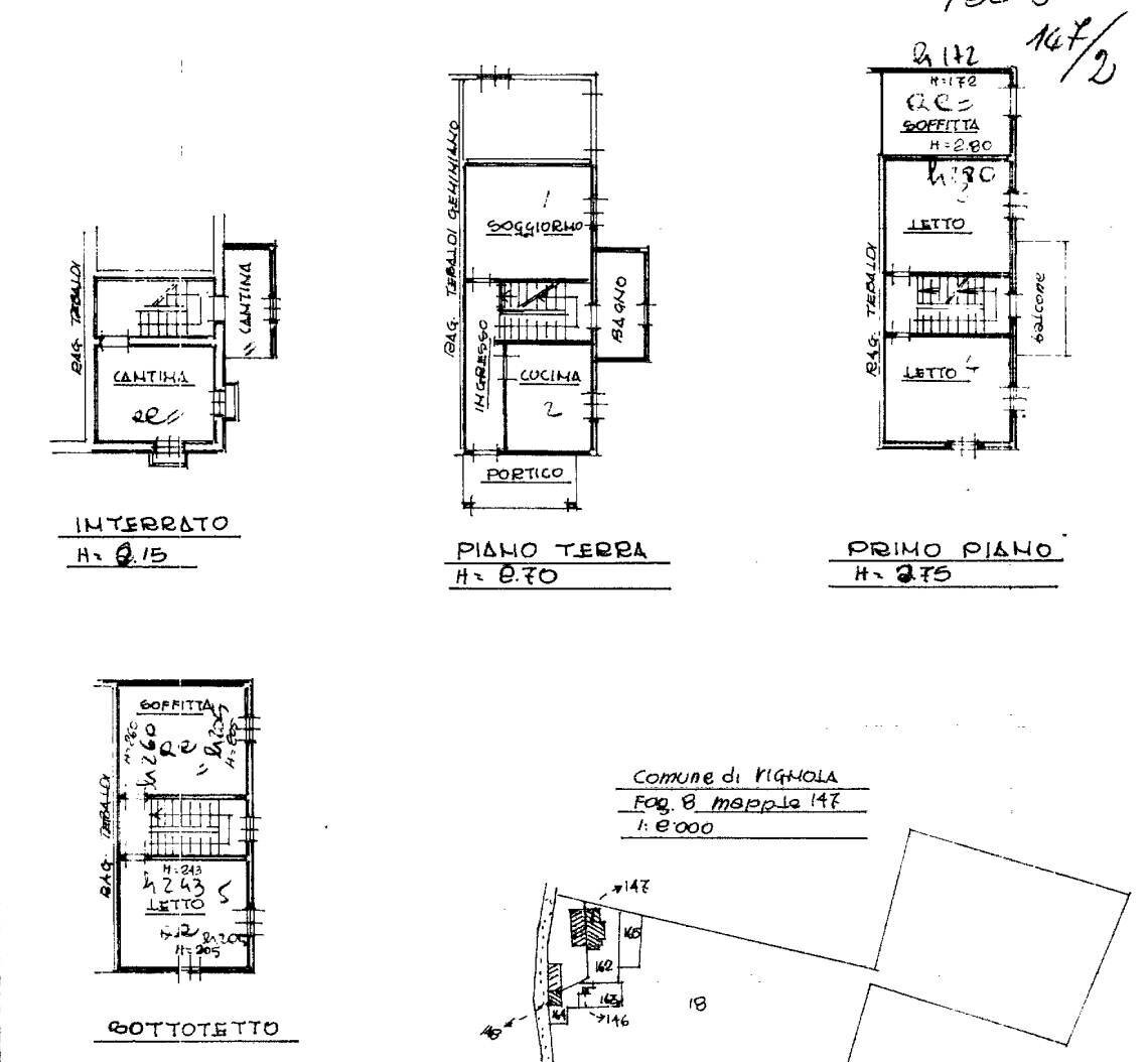 Foto 34 - Apartment Via Modenese
 
1705, Vignola - floor plans 1