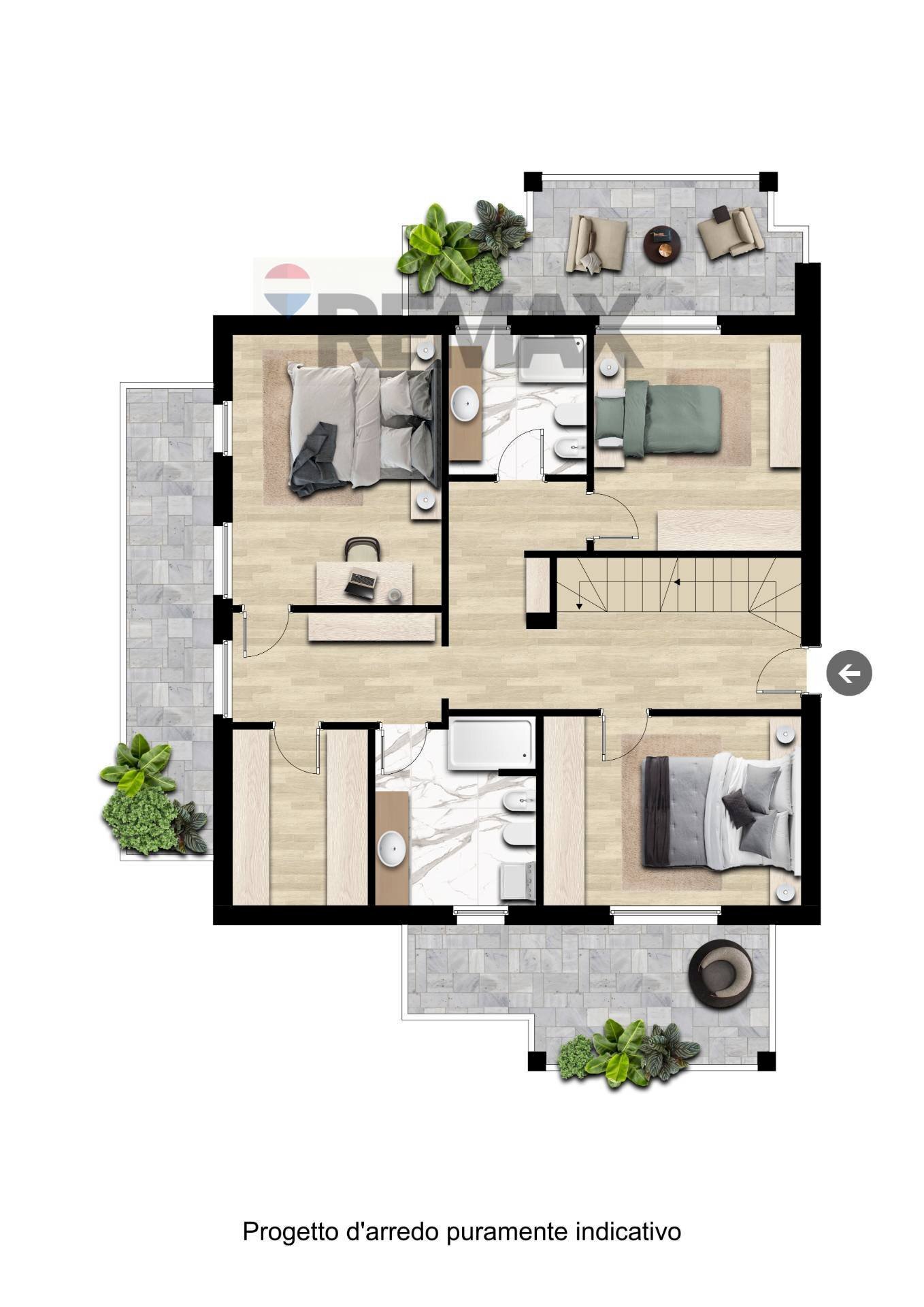 Pianta 2D - Villa Via Passirano
 
20, Vimercate - planimetria 1