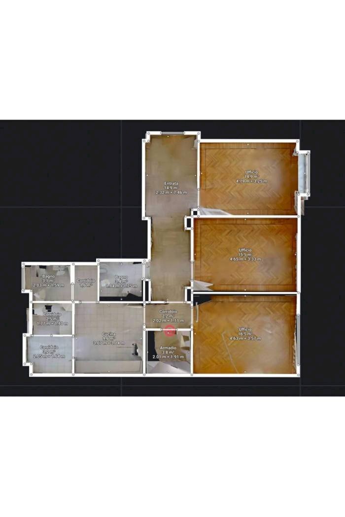 Appartamento corso Galileo Ferraris, 122, Torino (zona Crocetta) - planimetria 1