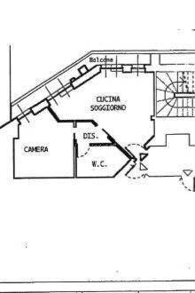 Two-room apartment via San Francesco d'Assisi, 22BIS, Torino (neighborhood Centro) - floor plans 1