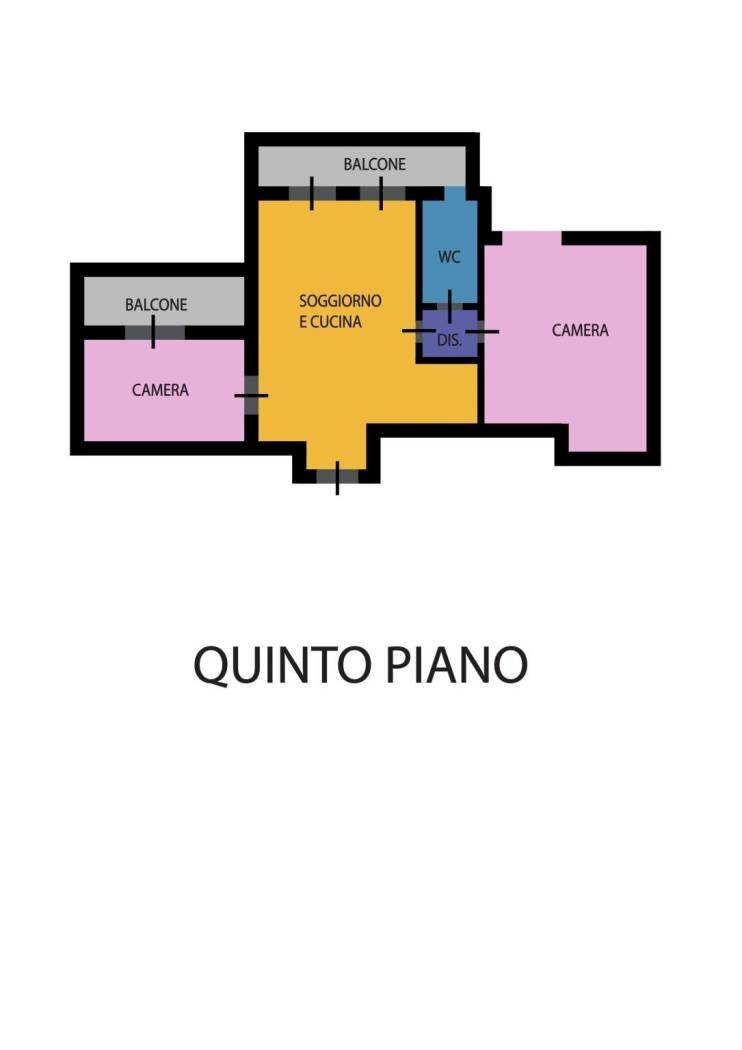 Three-room apartment viale Matteo Maria Boiardo, Ravenna - floor plans 1