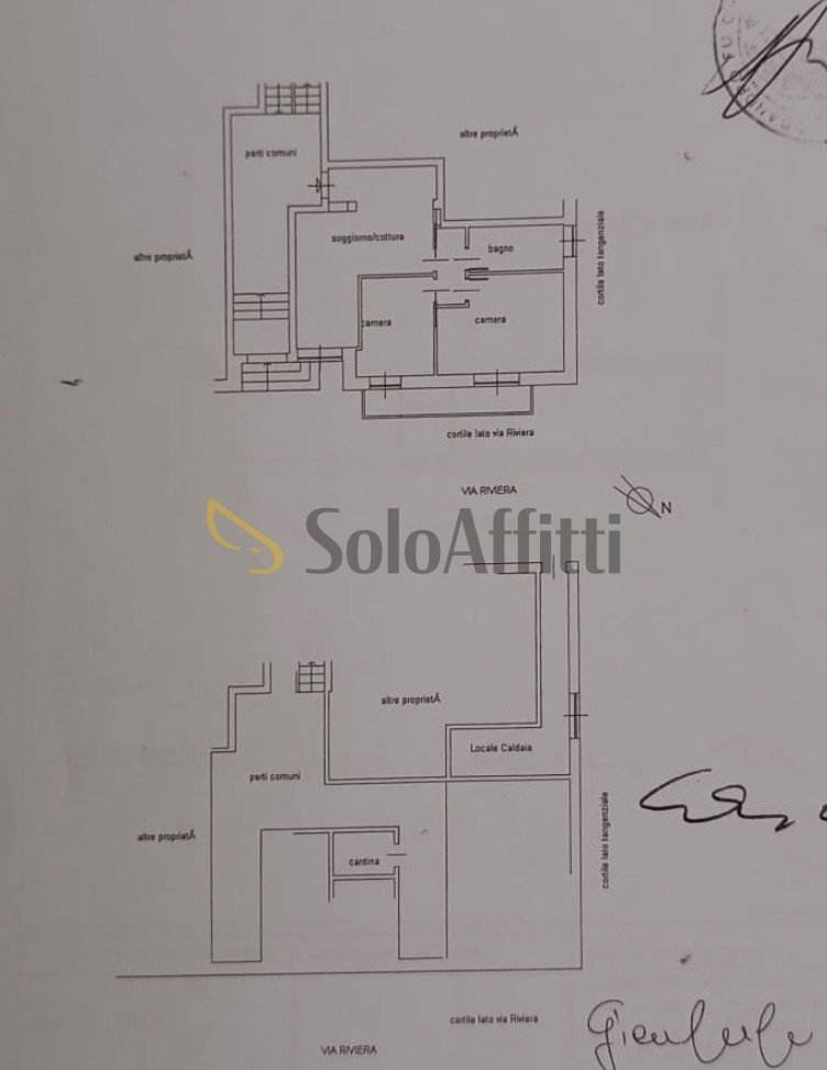 PLANIMETRIA - Appartamento Via Riviera 144, Pavia - planimetria 1