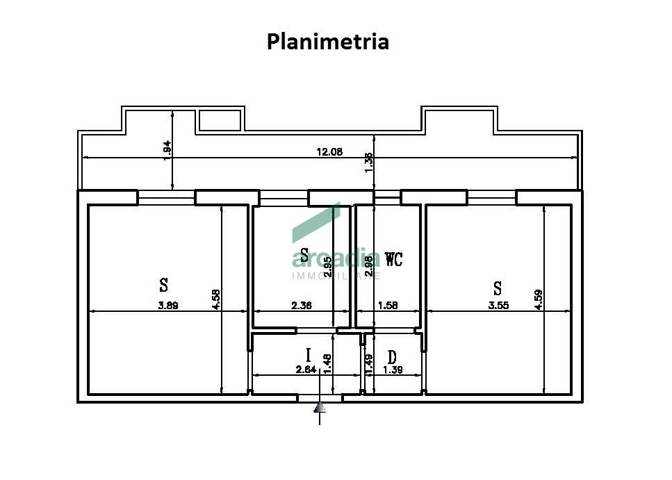 Planimetria - Ufficio Viale San Josemaría Escrivá 28, Bari (zona Poggiofranco) - planimetria 1
