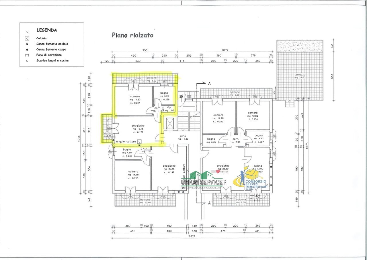 planimetria_page-0001 - Two-room apartment Via Boni e Gavazzi 32, Noceto - floor plans 1