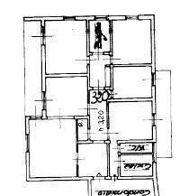 Planimetria appartamento - Apartment Via Stefano Turr, Firenze - floor plans 1