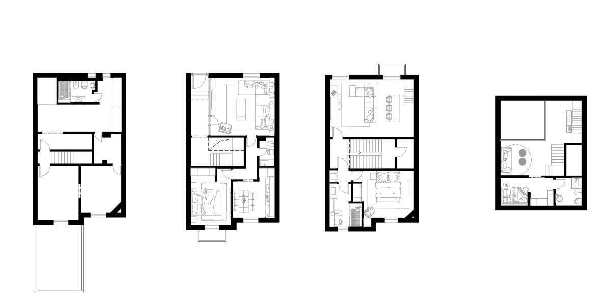 Planimetria arredata - Villa Via Giovanni Cena 25, Milano (zona Città Studi) - planimetria 1