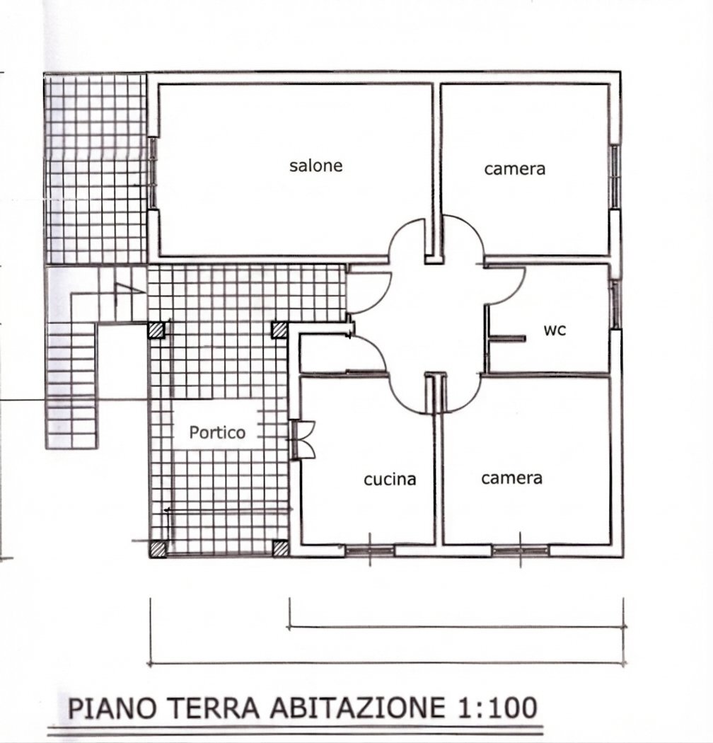 pianta pulita piano abitativo - Villa Via Carpinetana Ovest, Segni - planimetria 1