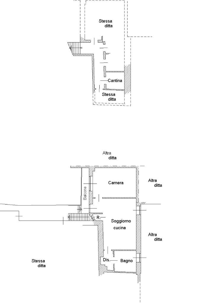 Two-room apartment Via Carlo Alberto, San Maurizio Canavese - floor plans 1
