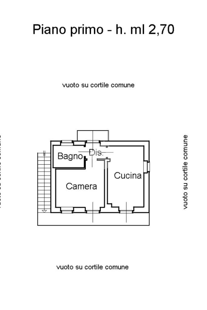 Bilocale Via Indritti Fisca, San Francesco al Campo - planimetria 1