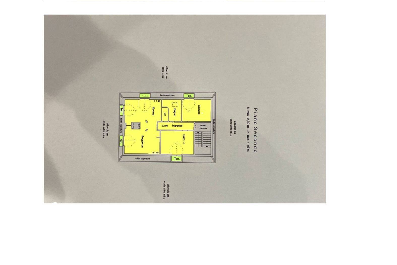 Attic Via Grai 12, Camporosso - floor plans 1