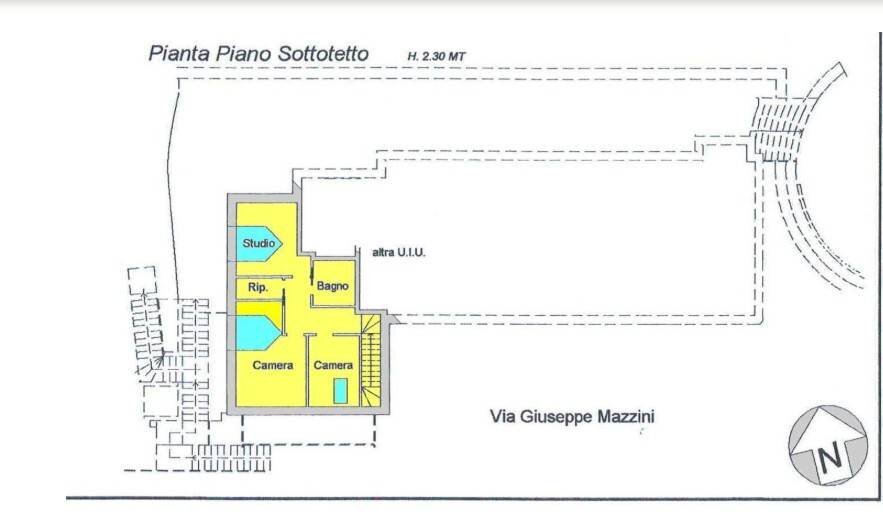 Four-room apartment Corso Giuseppe Mazzini, Sanremo - floor plans 1