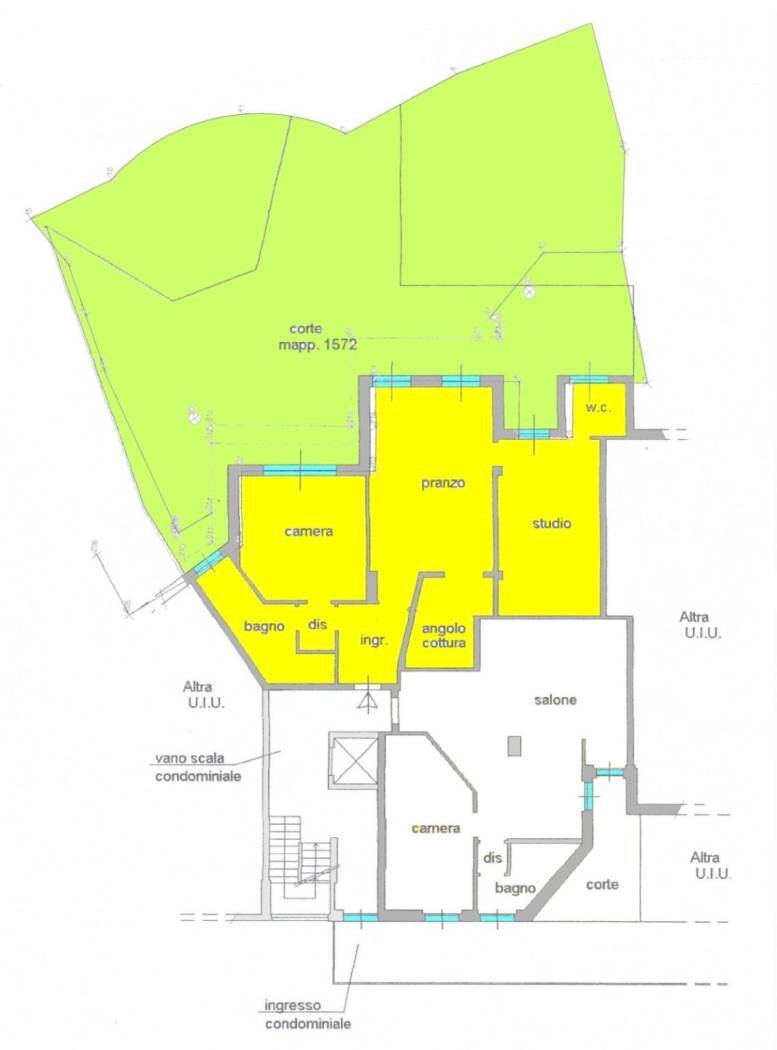 Trilocale Via Duca degli Abruzzi 44, Sanremo - planimetria 1