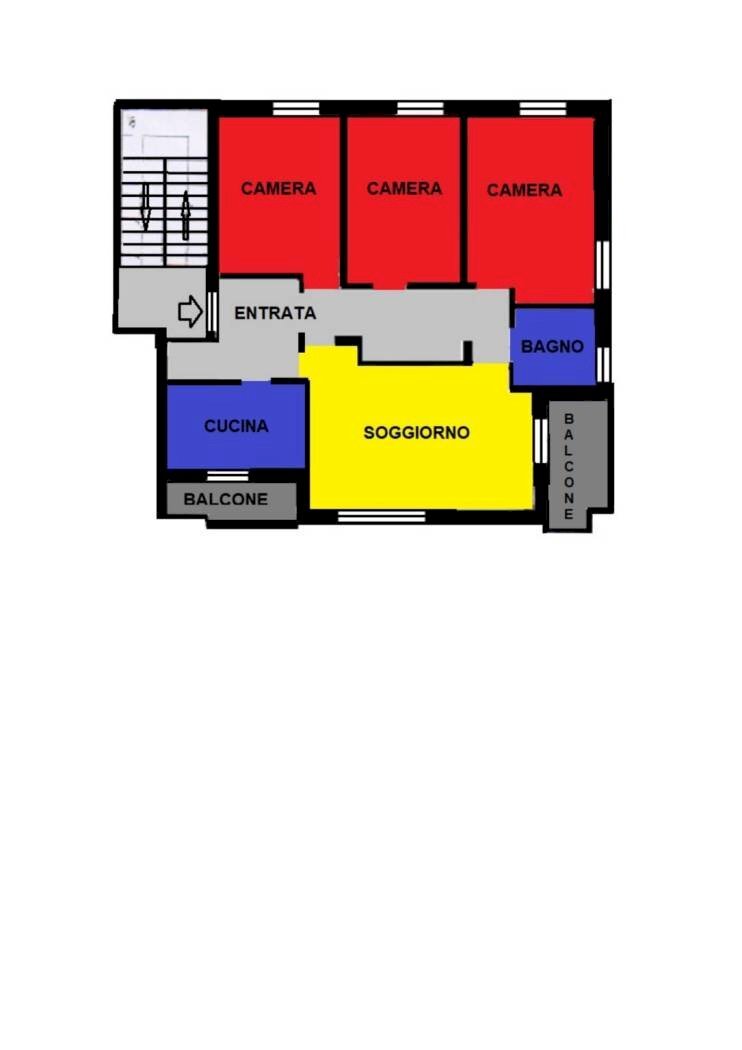 Apartment Via Gabriele D'Annunzio 15, Sanremo - floor plans 1